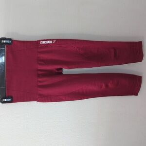 Gymshark Energy Seamless Compression Cropped Leggings Magenta Women's Size XS